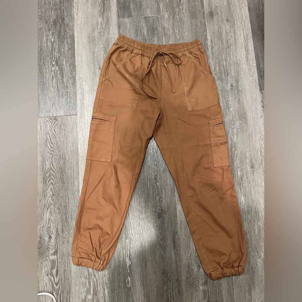 PacSun Elastic Waist Cargo Jogger Brown | S